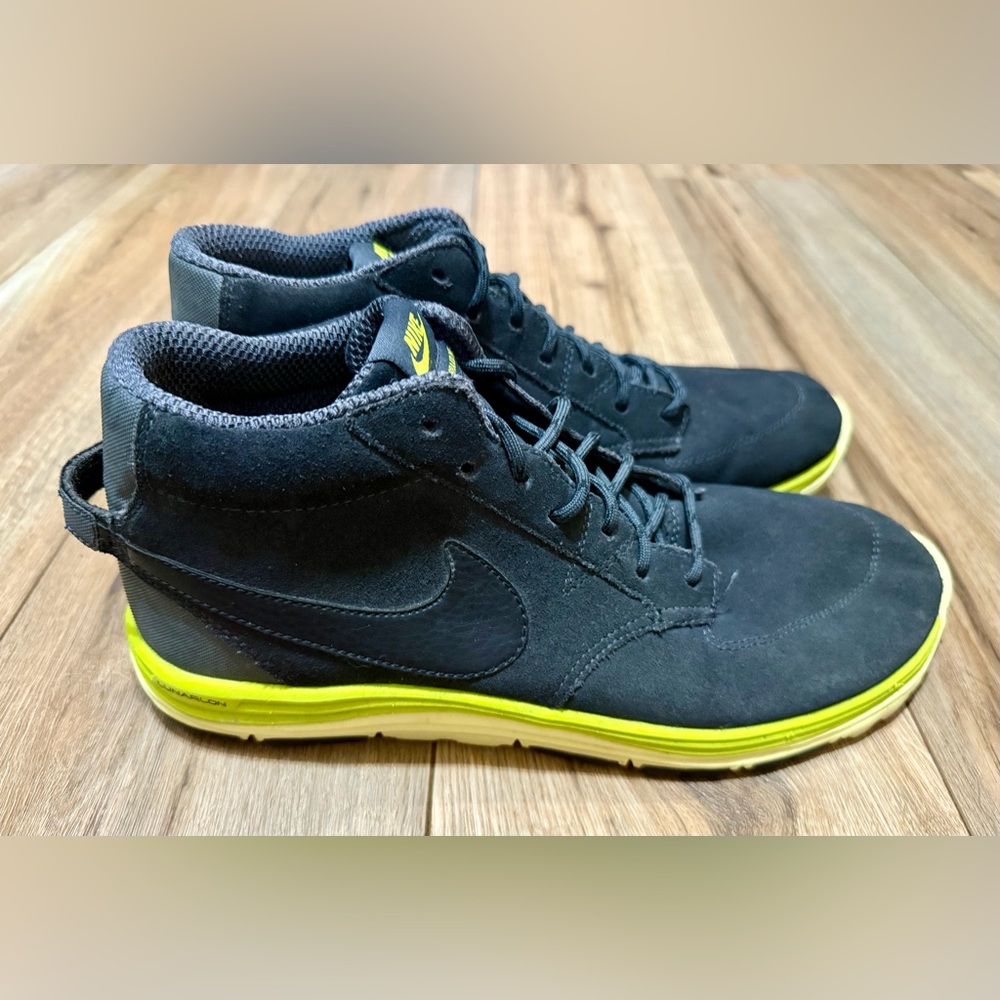 Mens Size 11 Nike SB Lunarridge OMS Skateboarding Shoes 536536 003 EUC